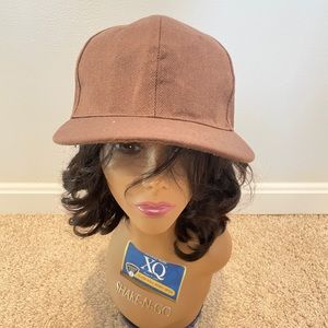 Brown baseball cap